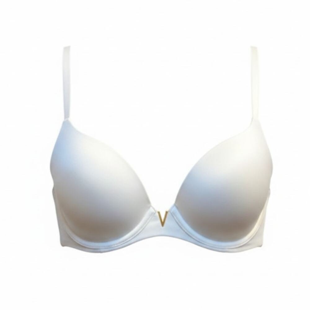VICTORIA'S SECRET LINED DEMI UNDERWIRE CONVERTIBLE BRA WHITE SIZE 34A NEW